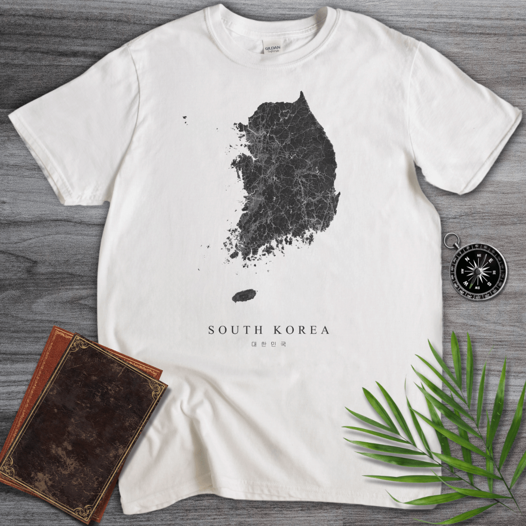 T-Shirt White / S South Korea Map T-Shirt