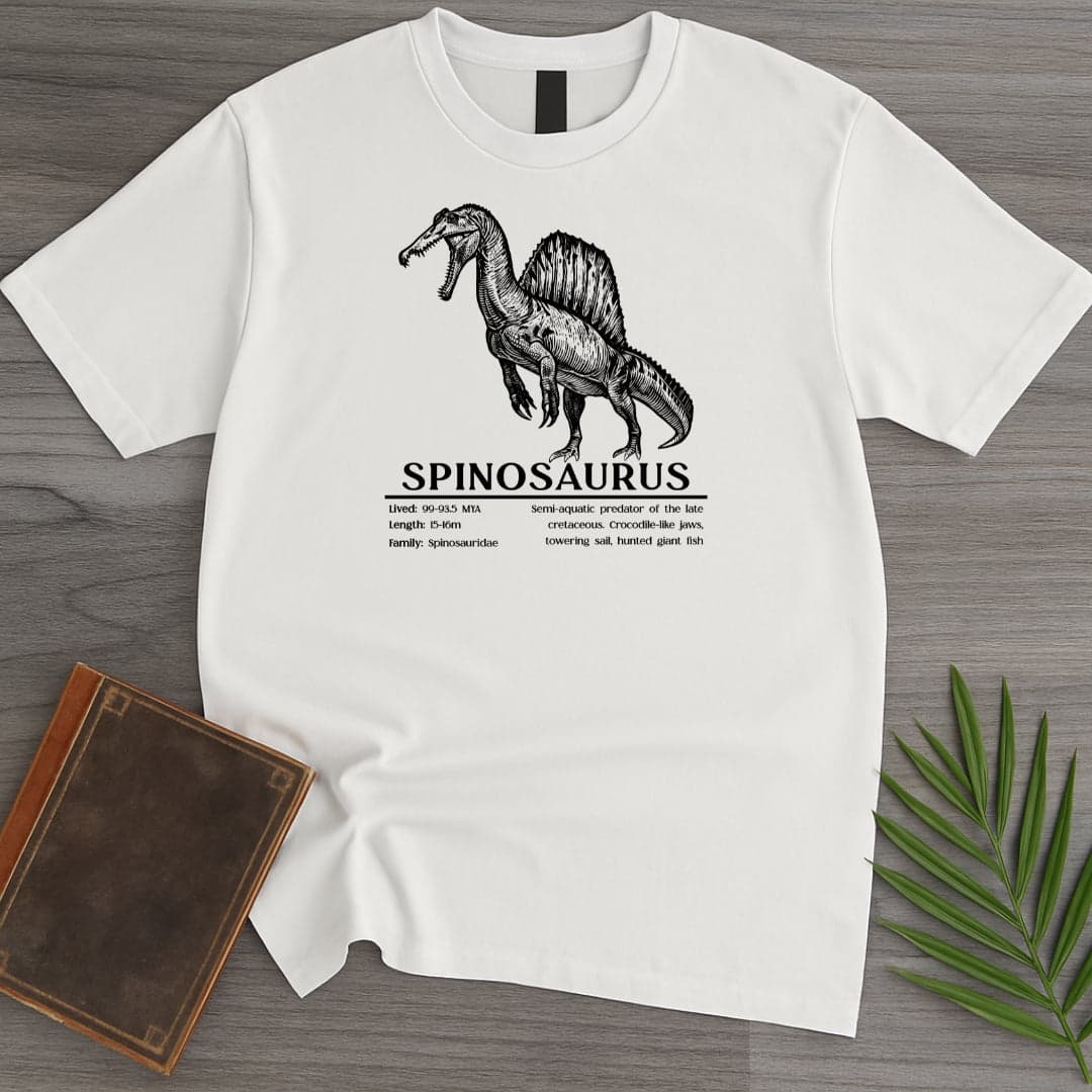 T-Shirt White / S Spinosaurus Semi-Aquatic Hunter T-Shirt