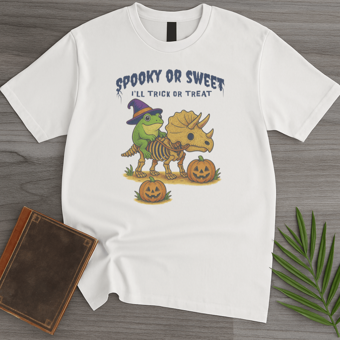 T-Shirt White / S Spooky or Sweet Trick or Treat T-Shirt