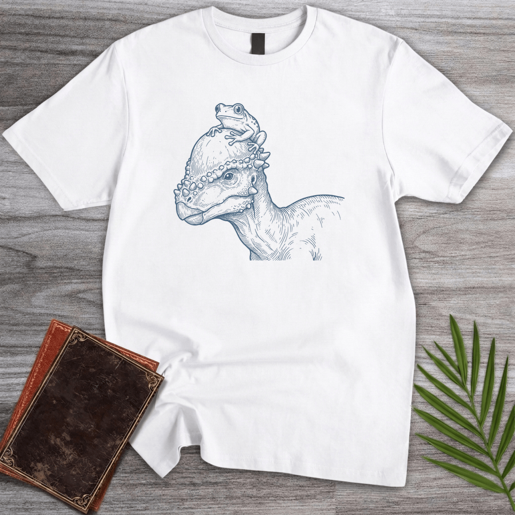 T-Shirt White / S Stalwart Frog Pachycephalosaurus T-Shirt