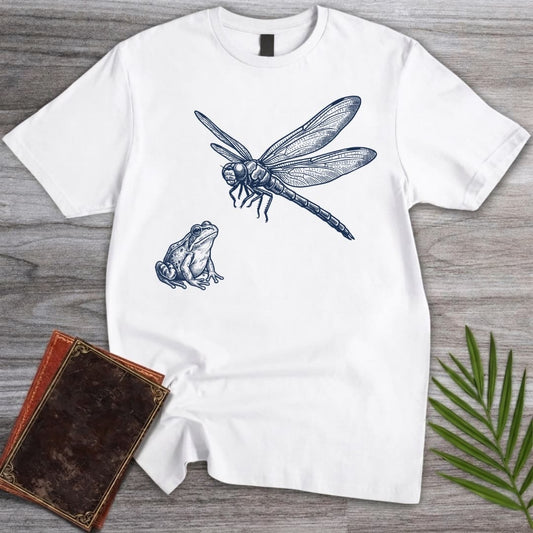 T-Shirt White / S Standoff Frog vs Meganisoptera T-Shirt