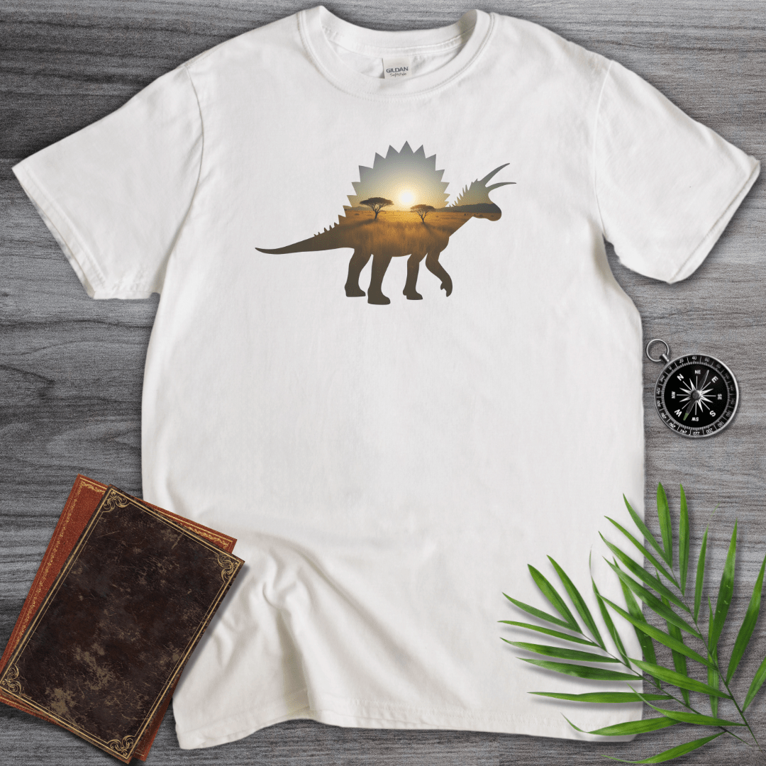 T-Shirt White / S Stegosaurus Environment Silhouette T-Shirt