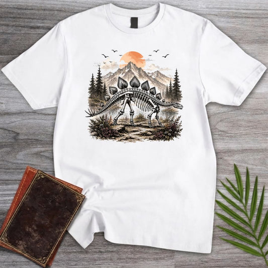 T-Shirt White / S Stegosaurus Forester T-Shirt