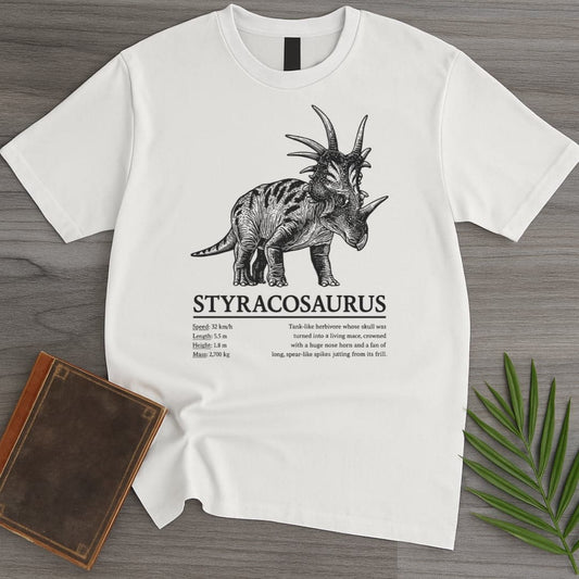 T-Shirt White / S Styracosaurus Spiked Lizard T-Shirt