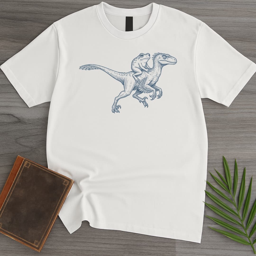 T-Shirt White / S Swift Frog Velociraptor T-Shirt