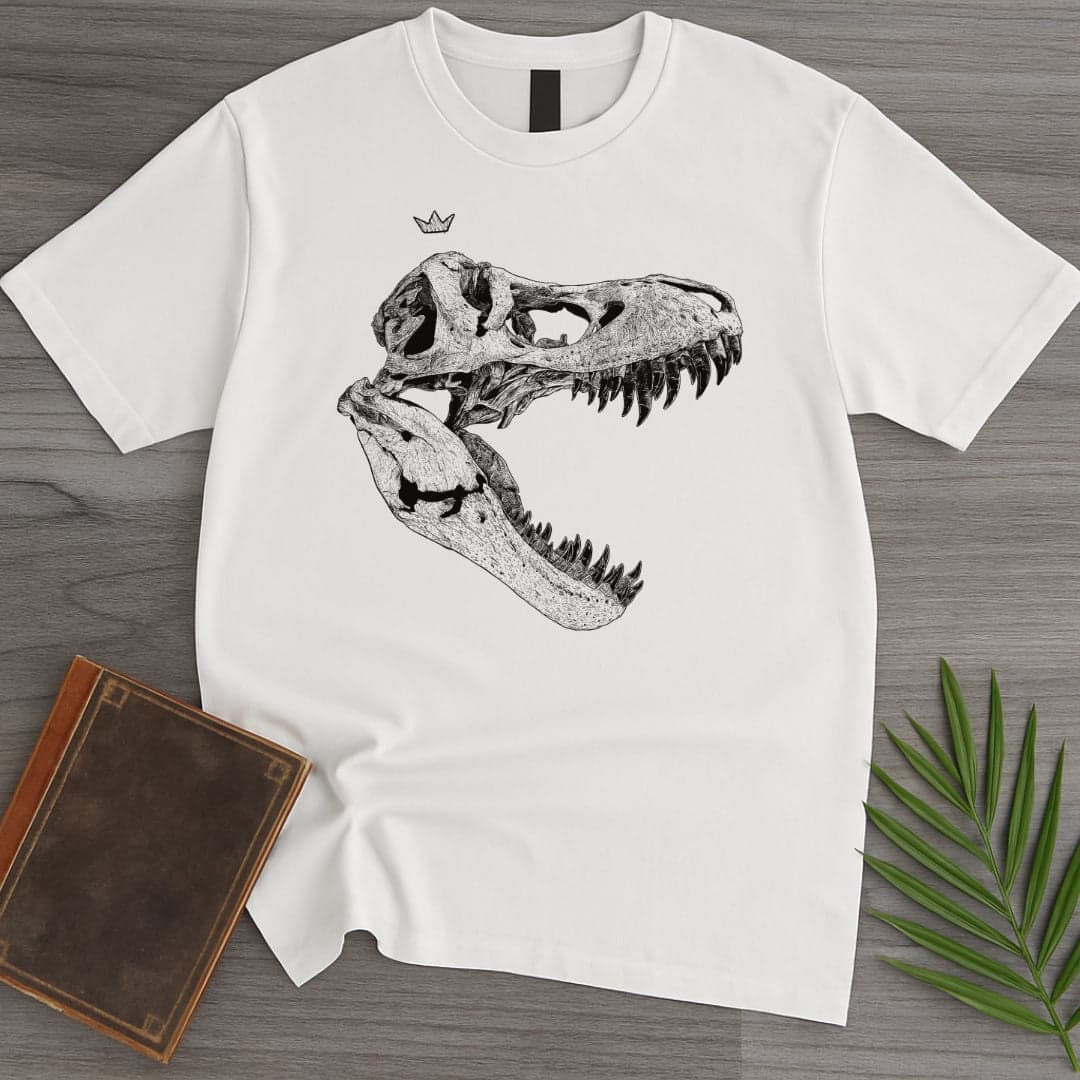 T-Shirt White / S T.rex Cretaceous Crowned King T-Shirt