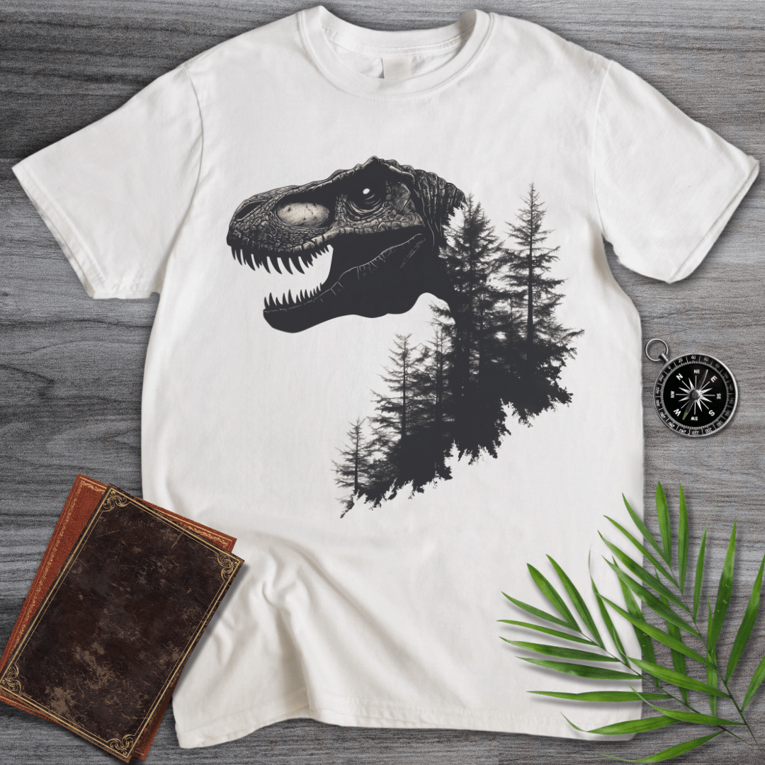 T-Shirt White / S T-Rex Nature Forest T-Shirt