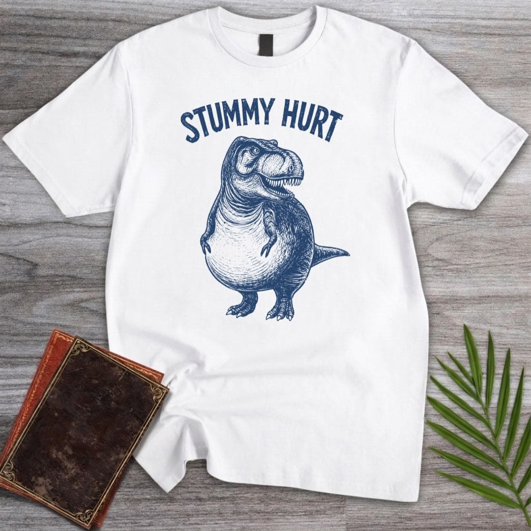 T-Shirt White / S T.rex Stummy Hurt T-Shirt