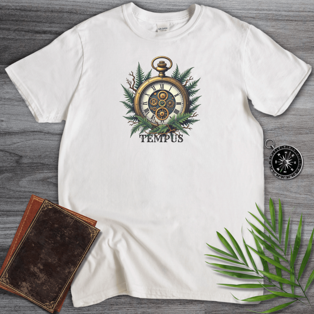 T-Shirt White / S TEMPUS: Steampunk Watch T-Shirt