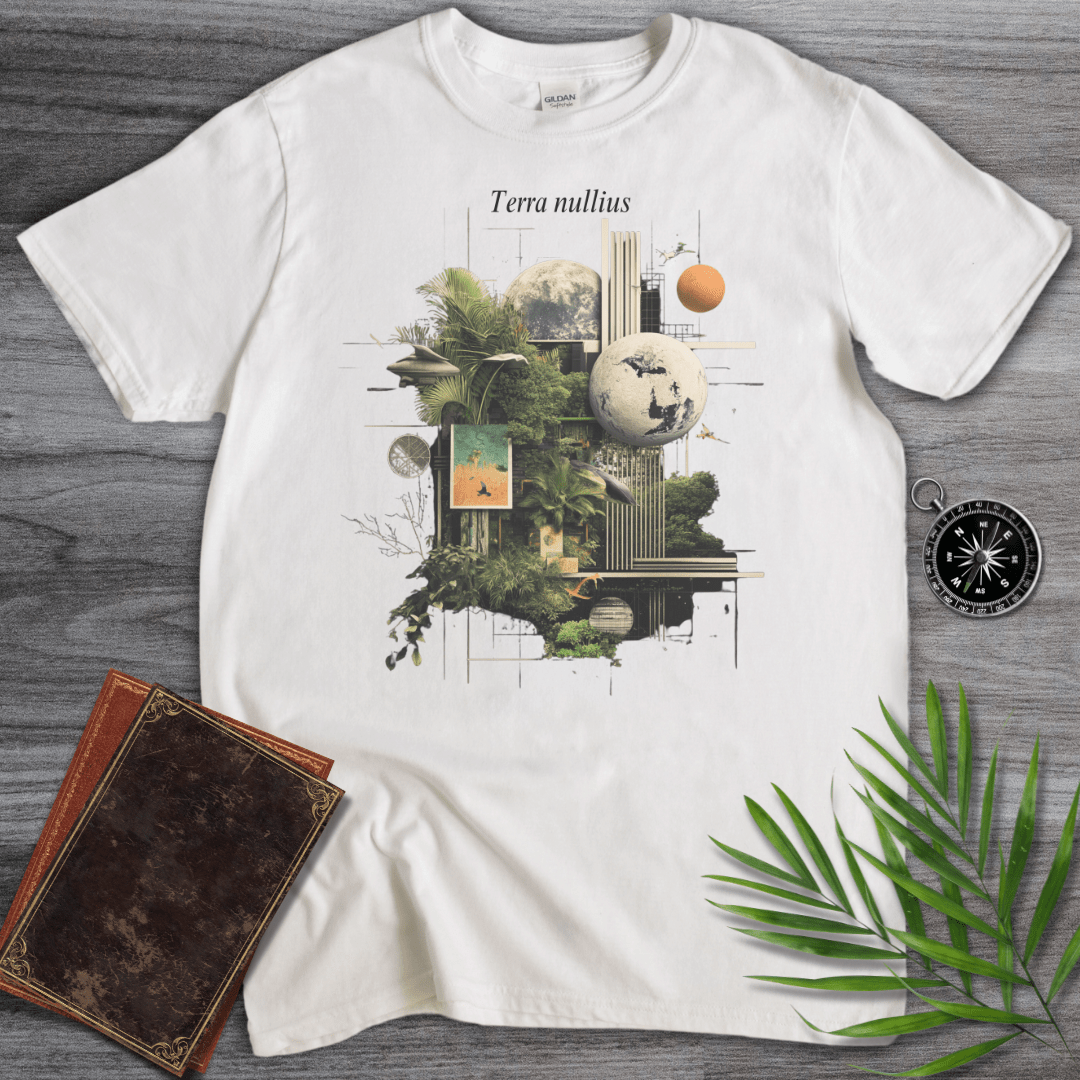 T-Shirt White / S Terra Nullius T-Shirt: Geometric Nature and Earth