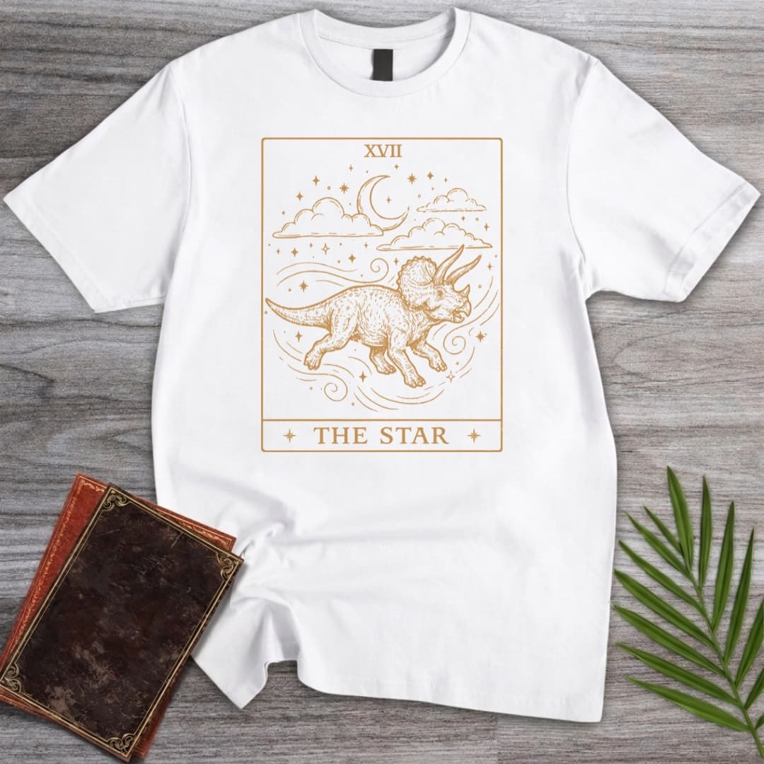 T-Shirt White / S The Cretaceous Star Triceratops T-Shirt