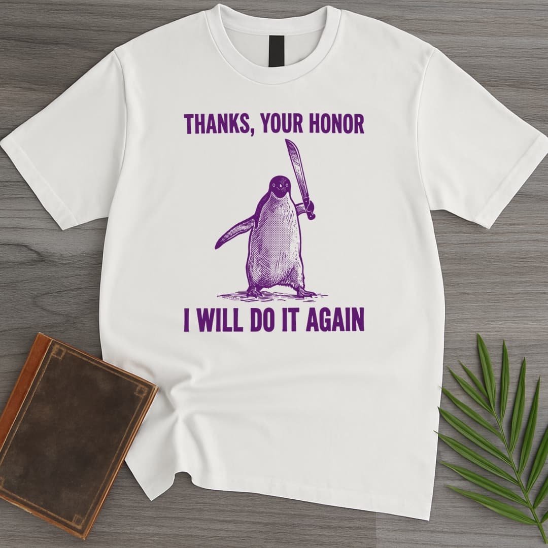 T-Shirt White / S The Criminal Penguin T-Shirt