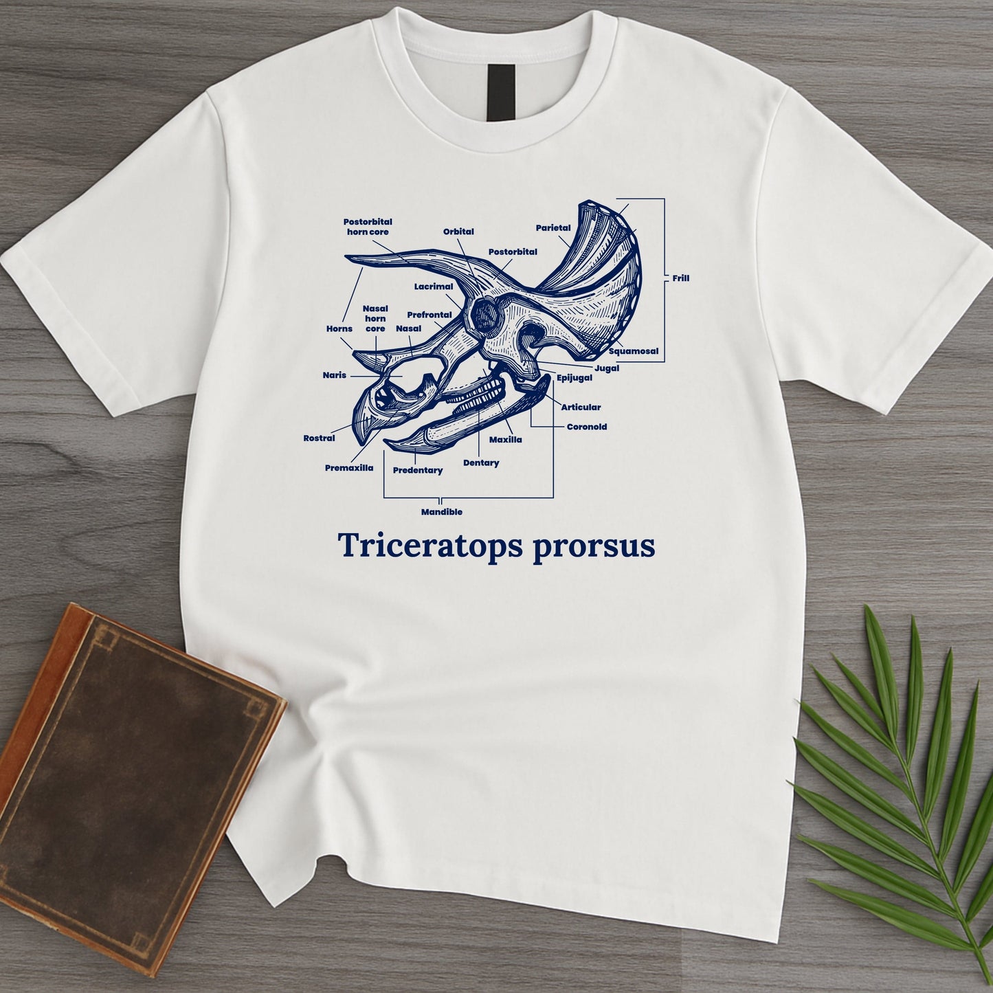 T-Shirt White / S The Head of Triceratops T-Shirt