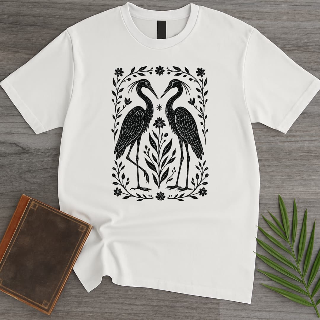 T-Shirt White / S The Heron Lovers T-Shirt