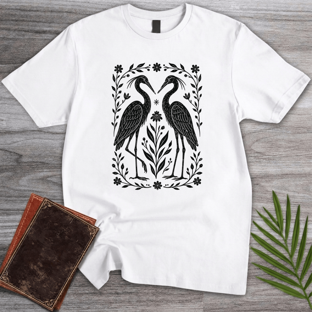 T-Shirt White / S The Heron Lovers T-Shirt
