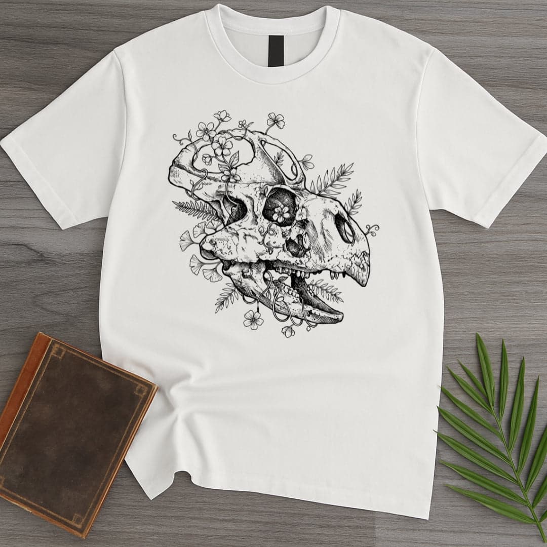 T-Shirt White / S The Small Floral Protoceratops t-Shirt