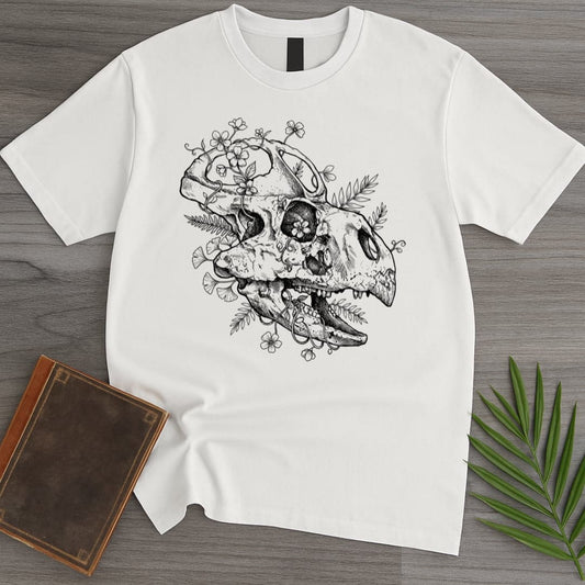 T-Shirt White / S The Small Floral Protoceratops t-Shirt