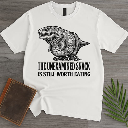 T-Shirt White / S The Unexamined Snack: T.rex T-Shirt