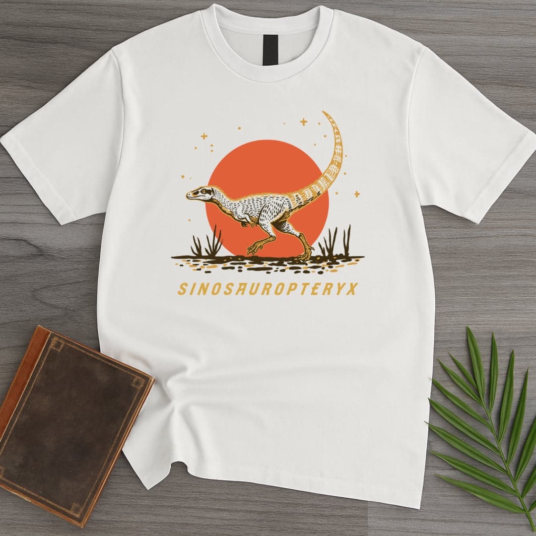 T-Shirt White / S The wandering Sinosauropteryx T-Shirt