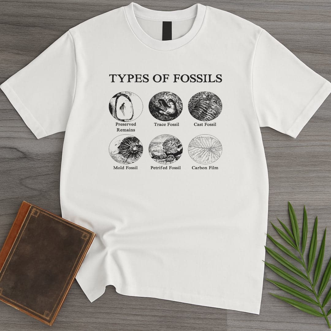 T-Shirt White / S Types of Fossils T-Shirt