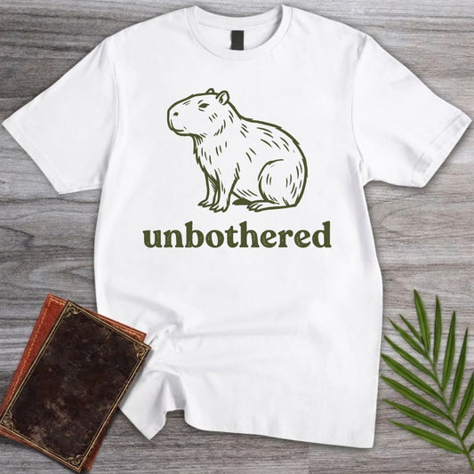 T-Shirt White / S Unbothered Capybara T-Shirt