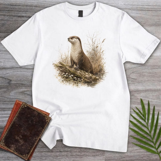 T-Shirt White / S Vintage River Otter T-Shirt