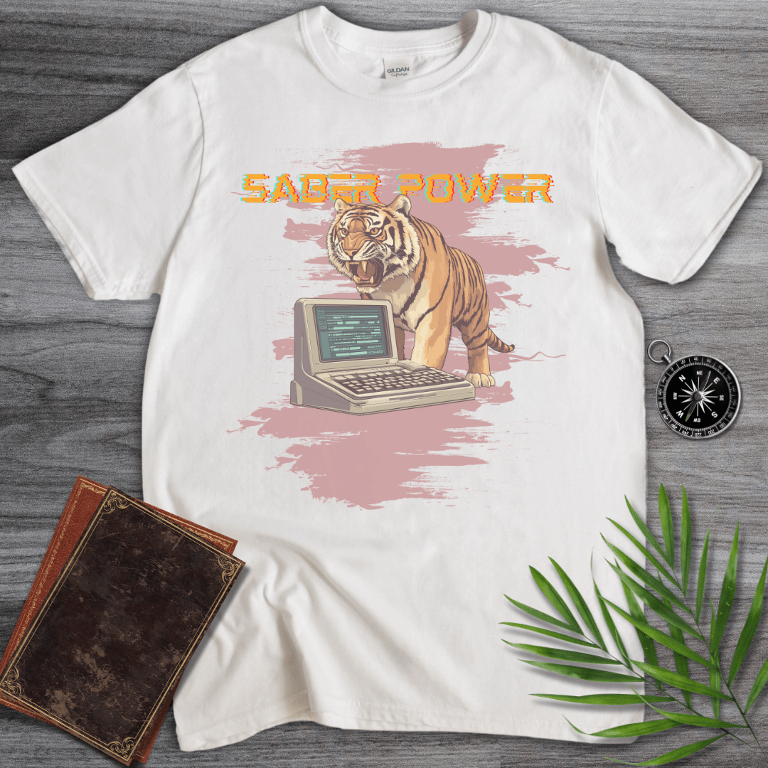 T-Shirt White / S Vintage Saber Power Tech T-Shirt