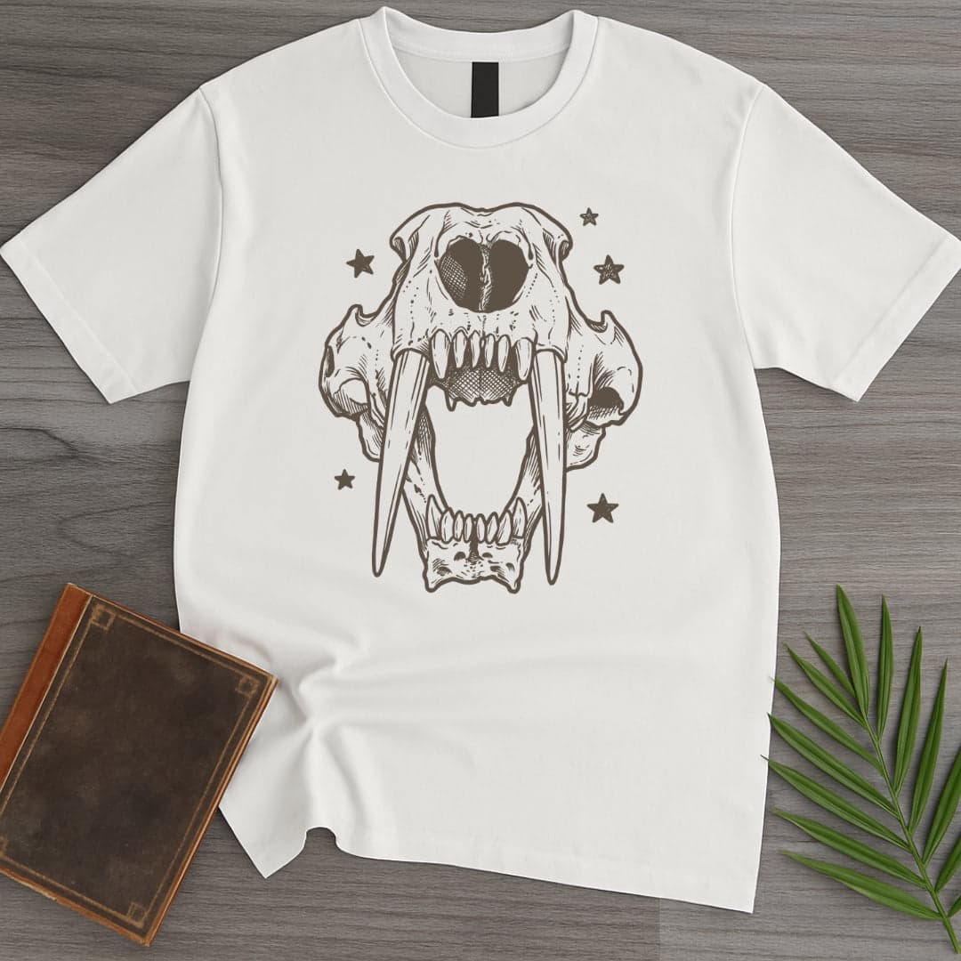 T-Shirt White / S Vintage Saber Skull T-Shirt