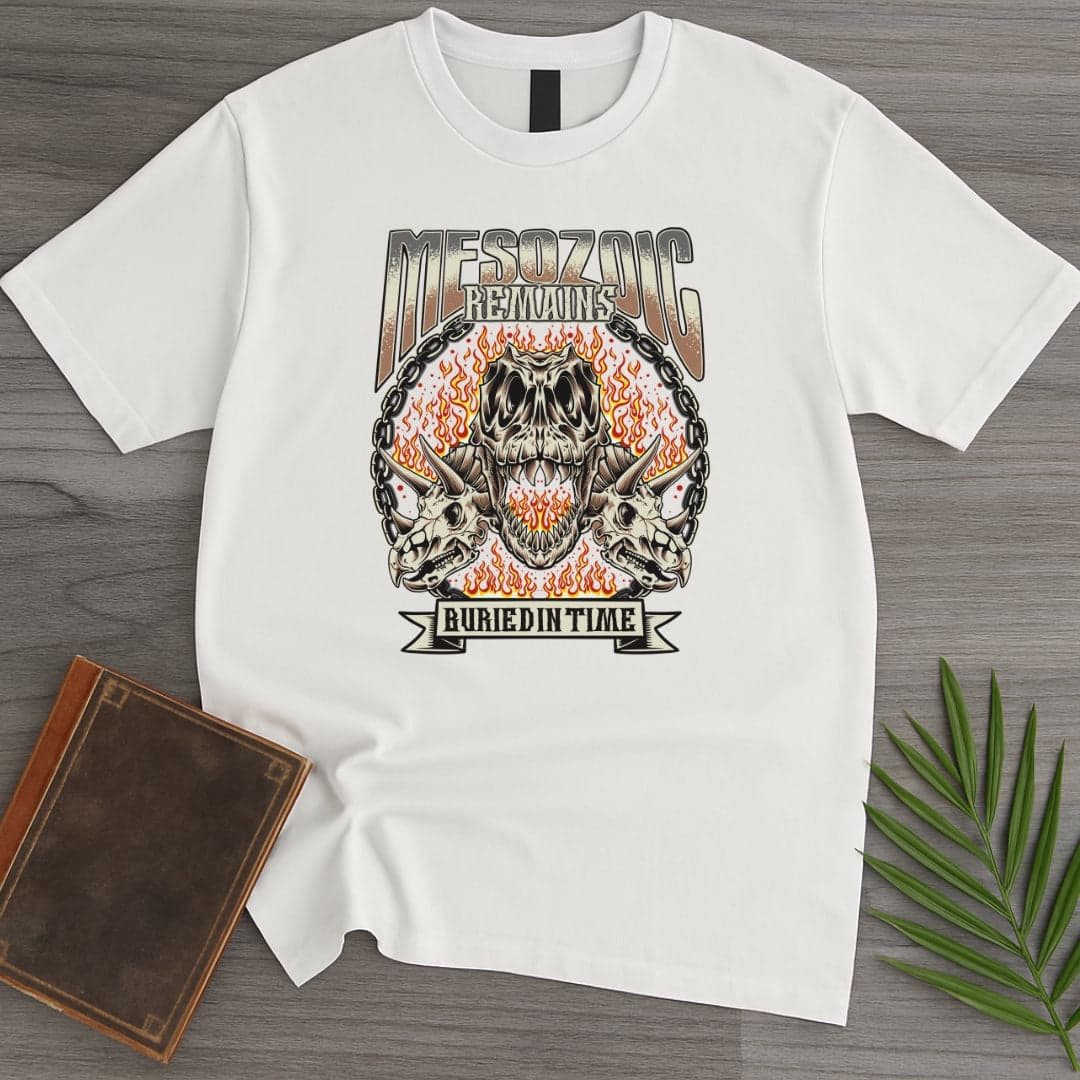 T-Shirt White / S Vintage Streetwear Mesozoic Remains T-Shirt (Akbar Sansa)