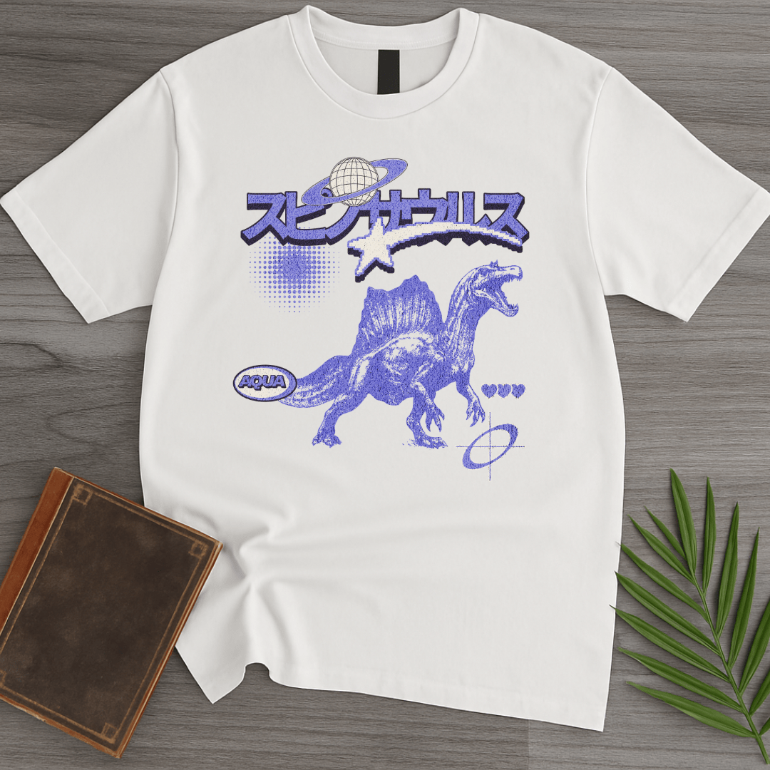 T-Shirt White / S Vintage Y2K Japanese Spinosaurus T-Shirt