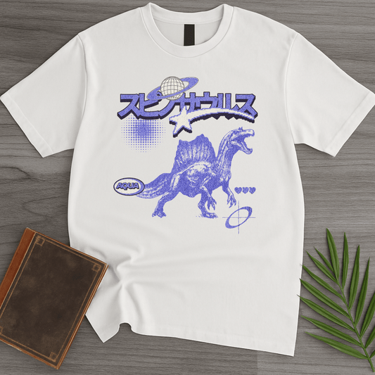 T-Shirt White / S Vintage Y2K Japanese Spinosaurus T-Shirt