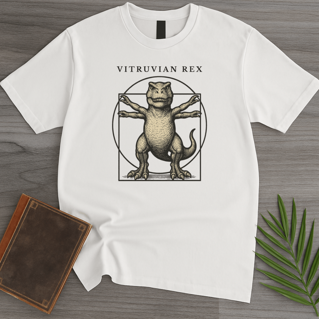 T-Shirt White / S Vitruvian Rex T-Shirt