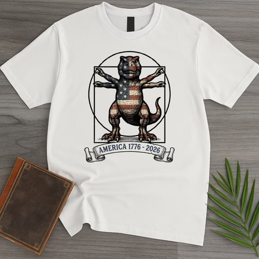 T-Shirt White / S Vitruvian T-Rex Americas 250th T-Shirt