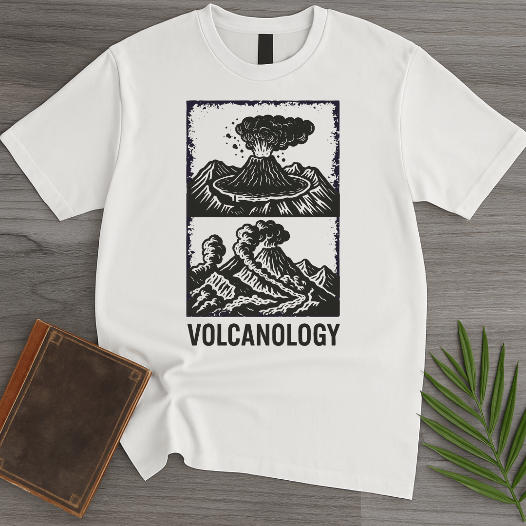 T-Shirt White / S Volcanology in Black Smoke T-Shirt