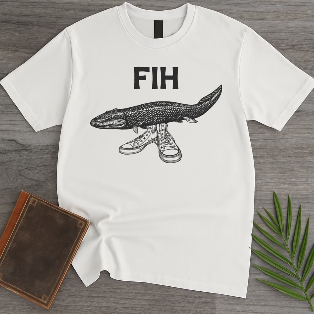 T-Shirt White / S Walking Devonian Fih T-Shirt