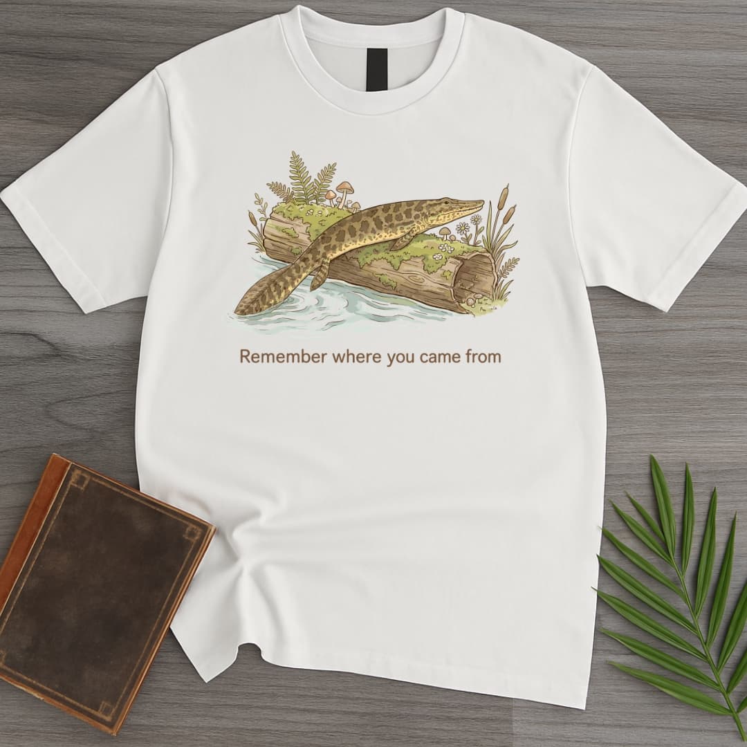 T-Shirt White / S Wandering Tiktaalik T-Shirt