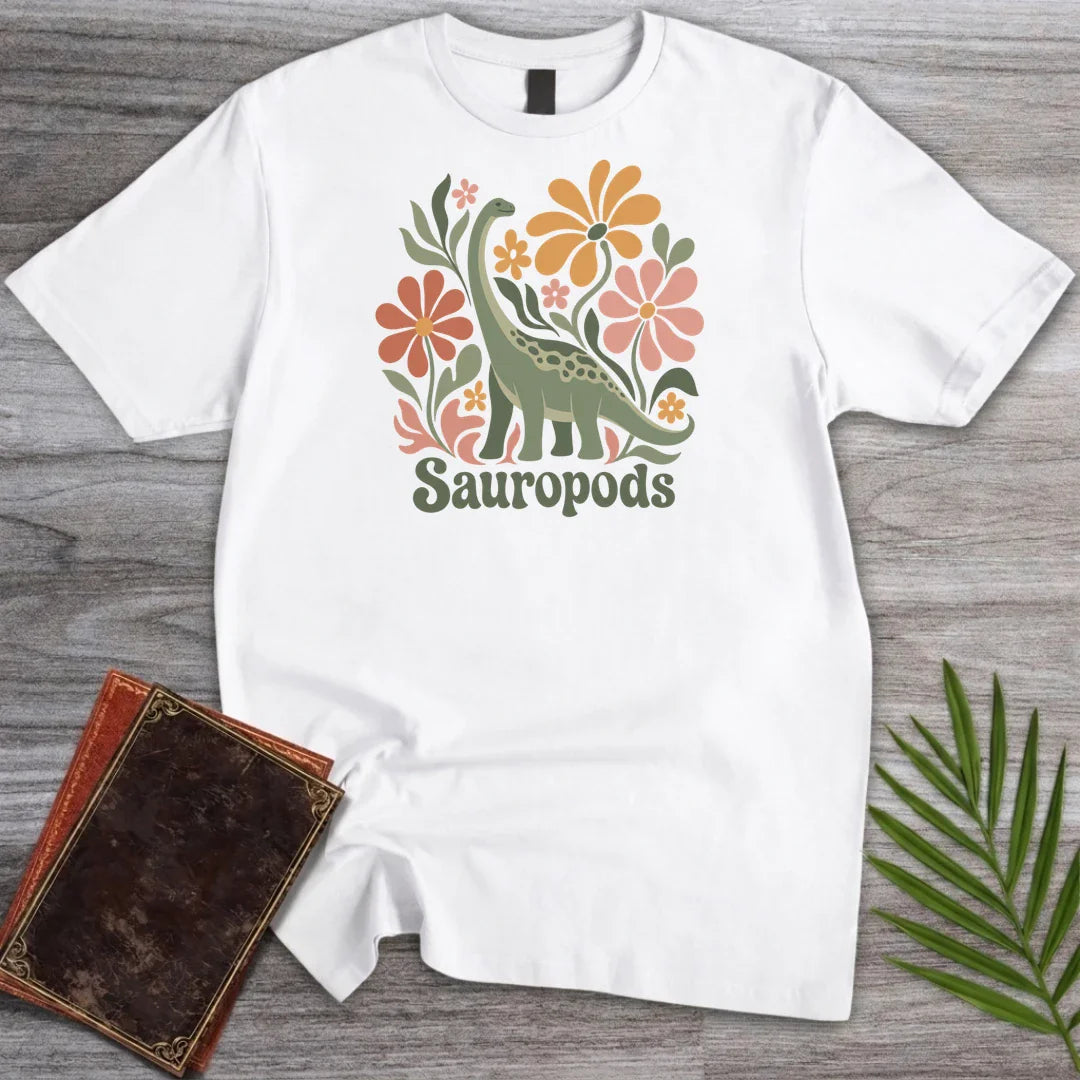 T-Shirt White / S Wild Bloom Sauropods T-Shirt