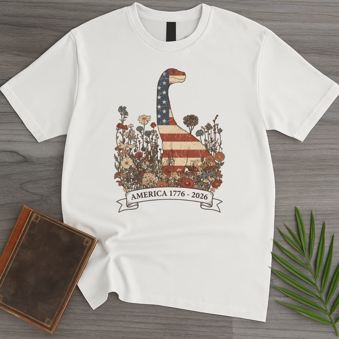 T-Shirt White / S Wildflower Brachiosaurus Americas 250th T-Shirt