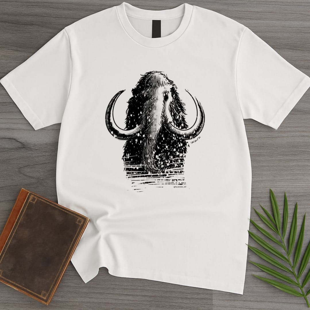 T-Shirt White / S Woolly Mammoth: Winter King T-Shirt (ldn_rdnt_art)