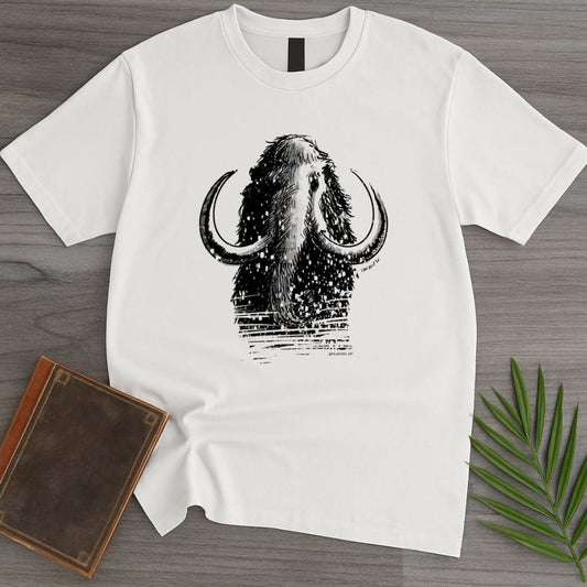 T-Shirt White / S Woolly Mammoth: Winter King T-Shirt (ldn_rdnt_art)