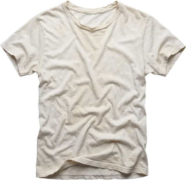 Average tee: crinkled mixed fabric